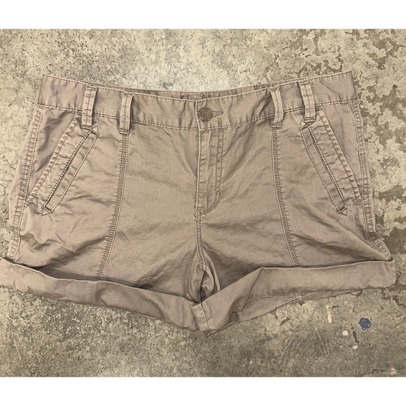 Calvin Klein Jeans Pants - Calvin Klein Jeans Womens Tan Cuffed Utility Style Shorts